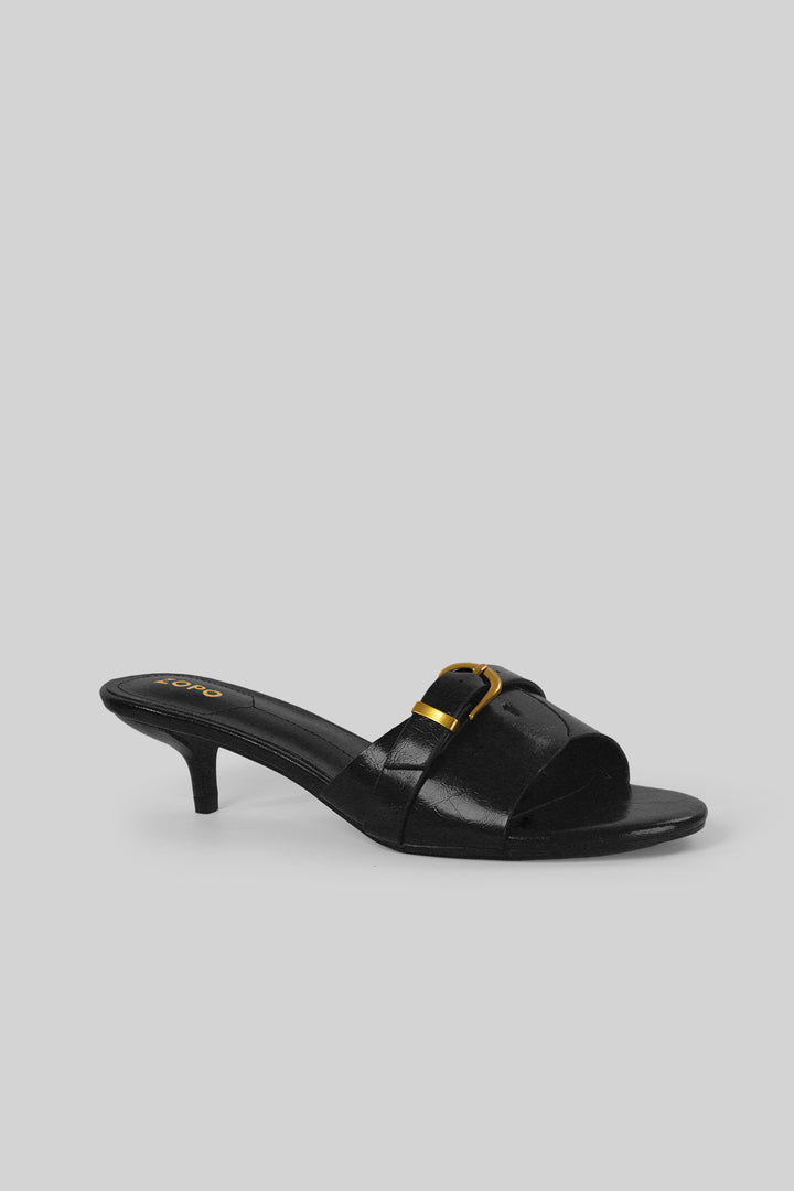 MULHER-SANDÁLIA SALTO ALTO PRETA NOVA