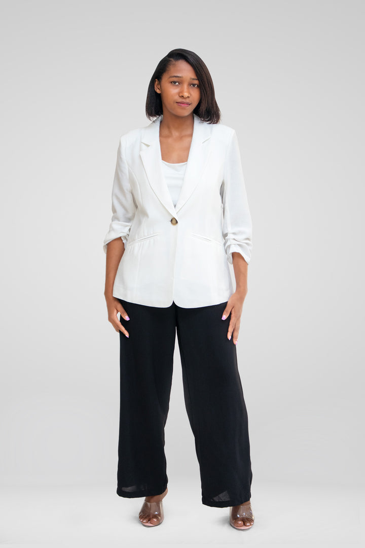 MULHER- BLAZER BRANCO NOVO