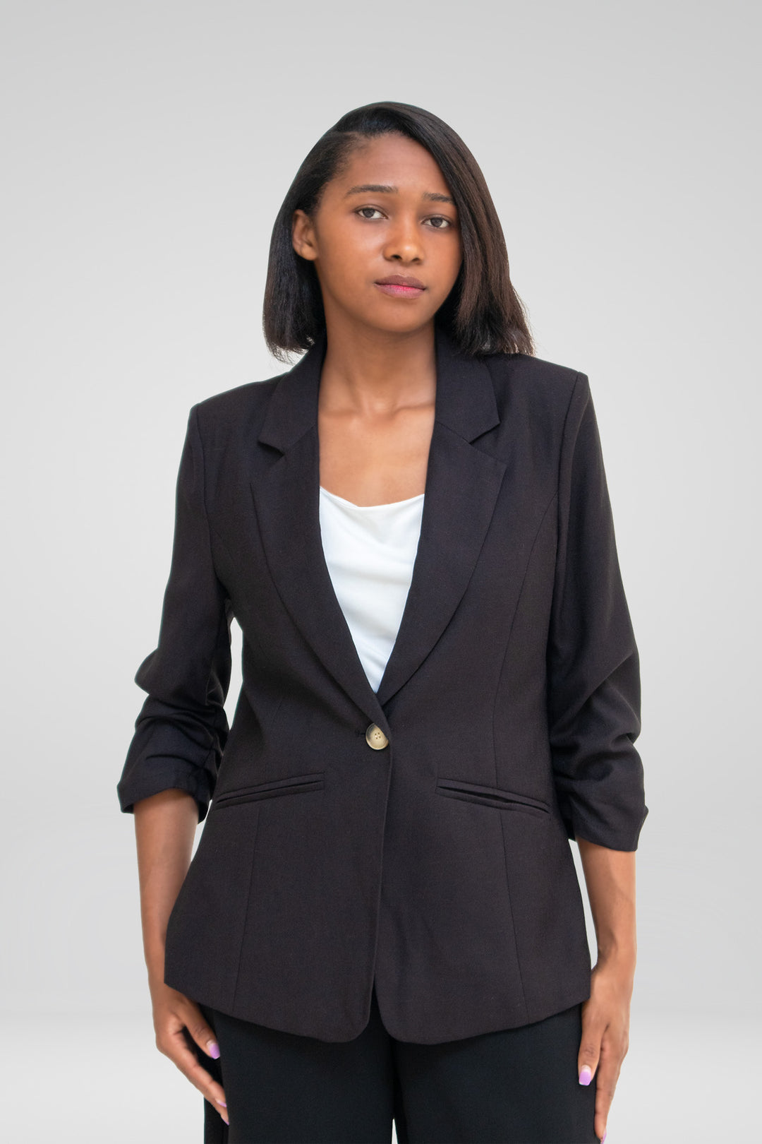 MULHER- BLAZER PRETO NOVO