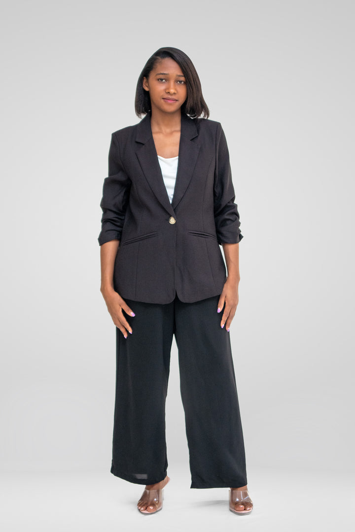 MULHER- BLAZER PRETO NOVO