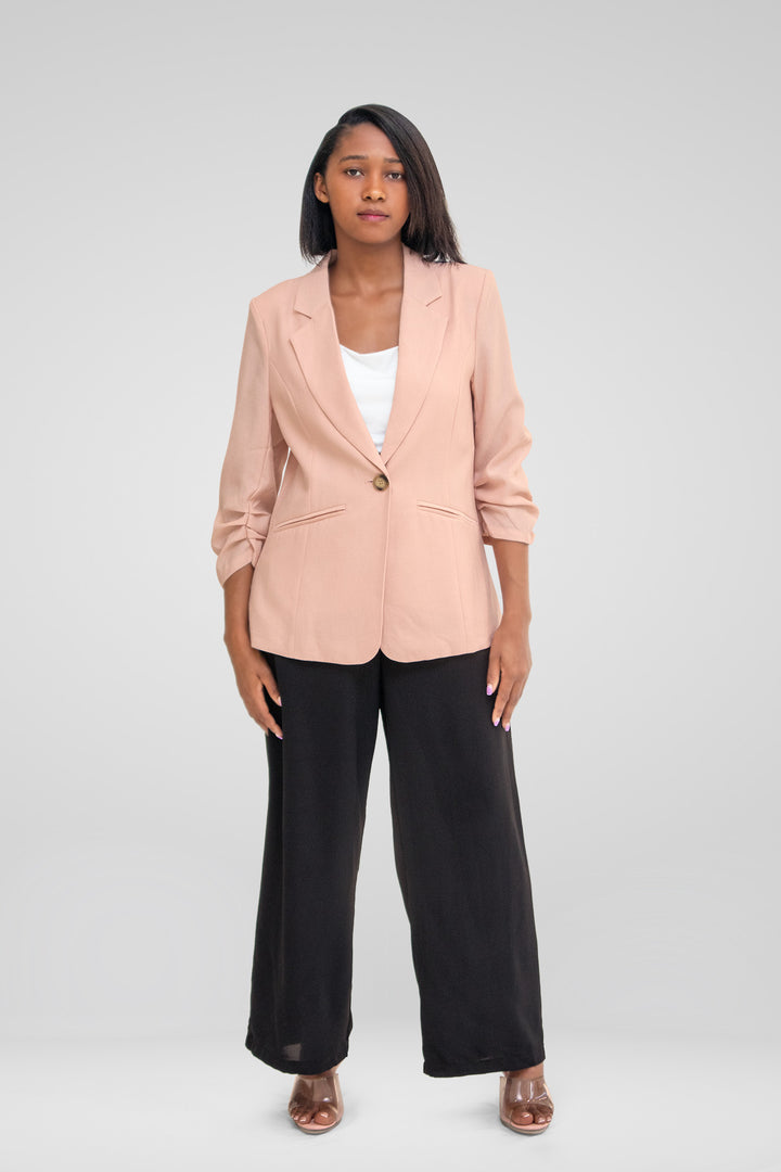 MULHER- BLAZER ROSA NOVO