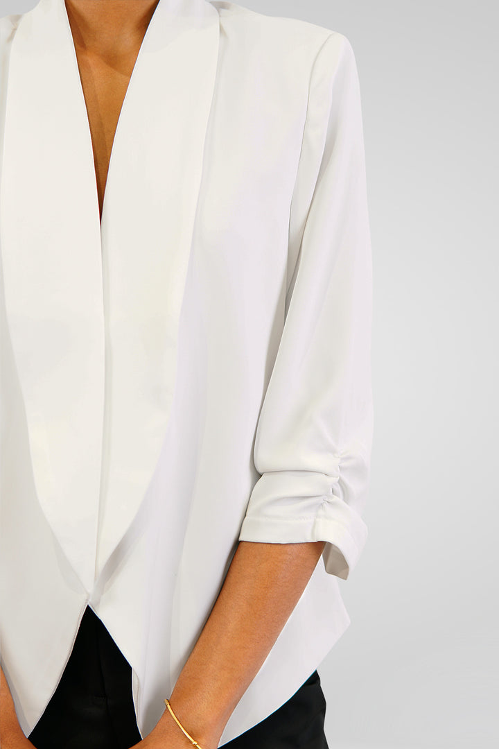 MULHER-BLAZER BRANCO NOVO