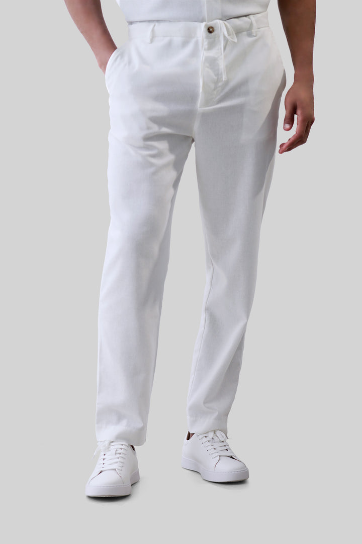 HOMEM-CALÇA CASUAL BRANCA NOVA