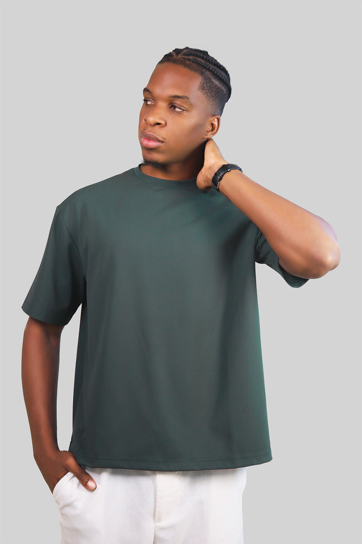 HOMEM-T-SHIRT VERDE-ESCURA NOVA