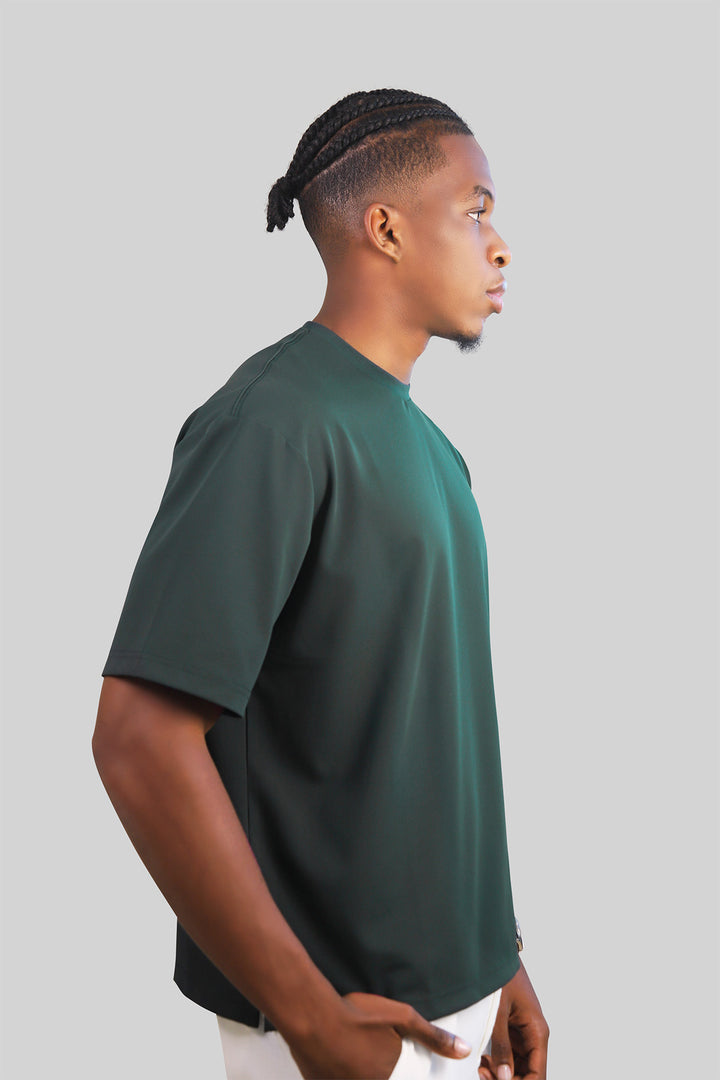 HOMEM-T-SHIRT VERDE-ESCURA NOVA