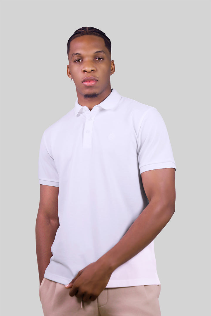 HOMEM-POLO BRANCA NOVA
