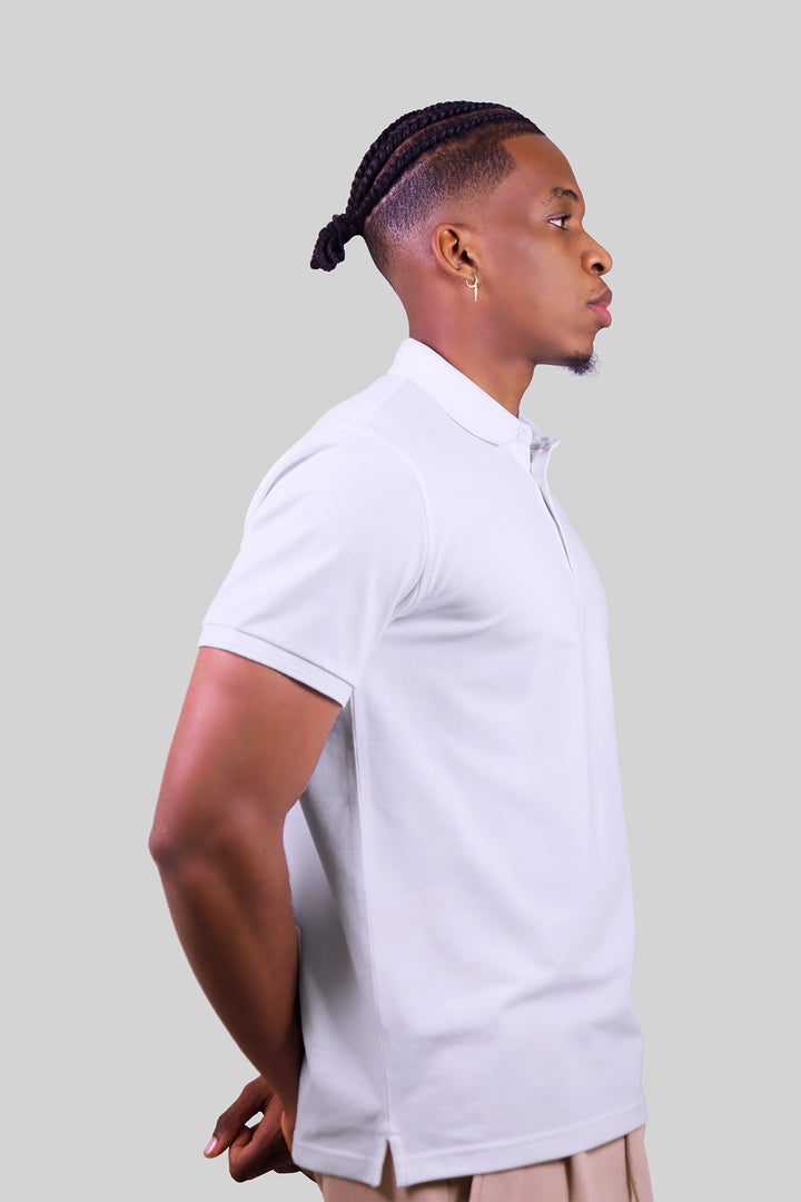 HOMEM-POLO BRANCA NOVA