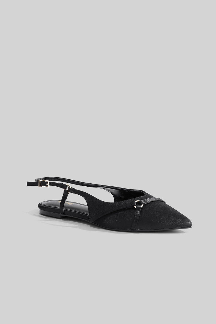 MULHER-SAPATOS RASOS PRETOS NOVO