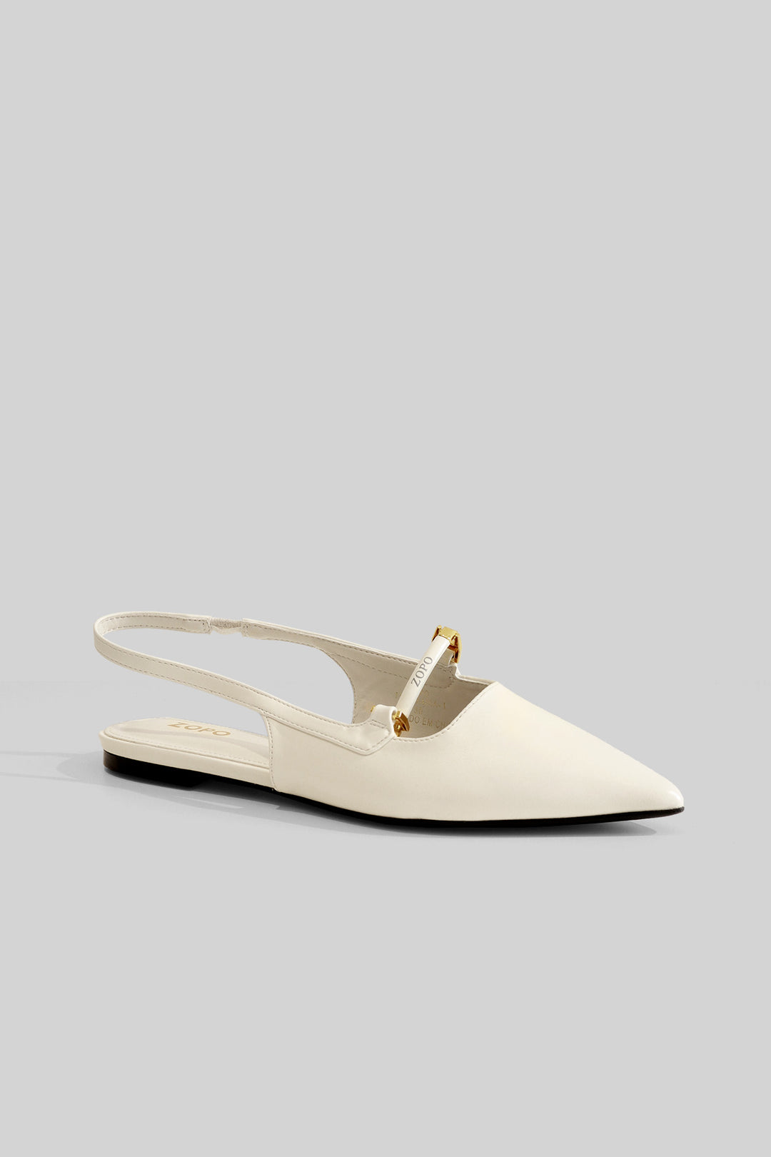 MULHER-SAPATOS BRANCO NOVO