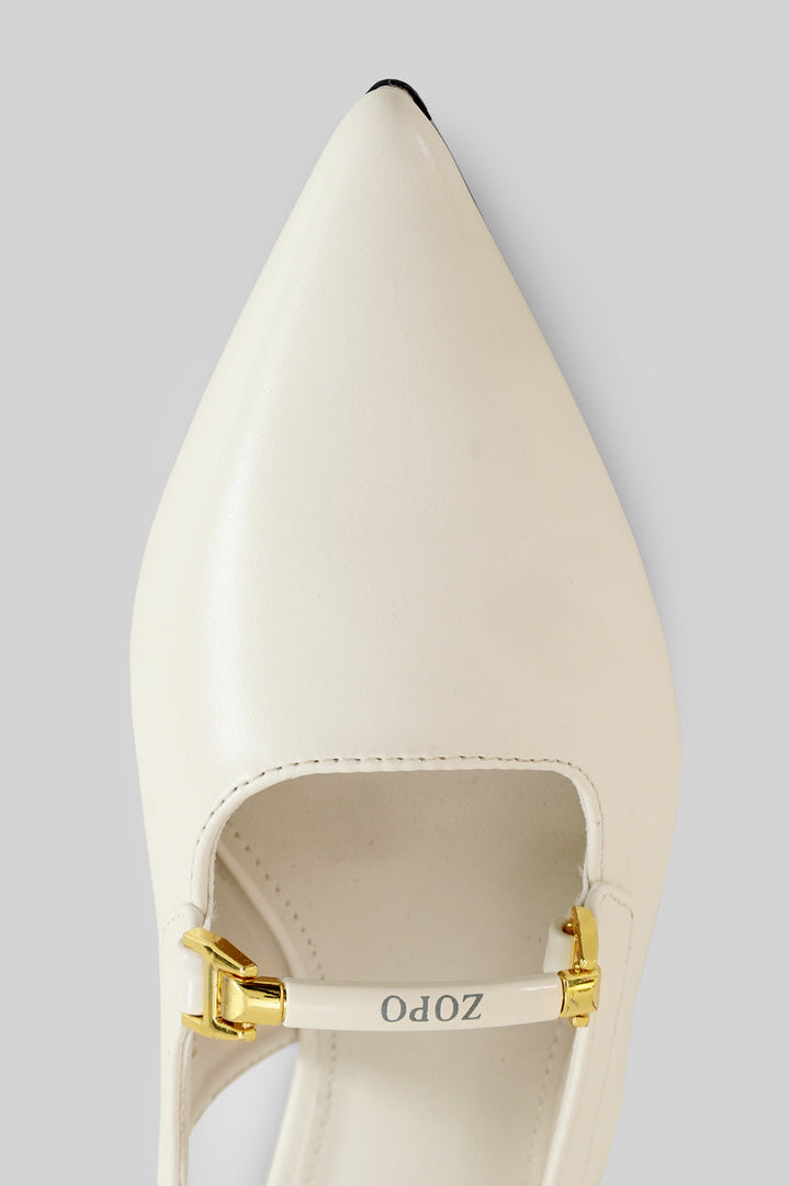 MULHER-SAPATOS BRANCO NOVO