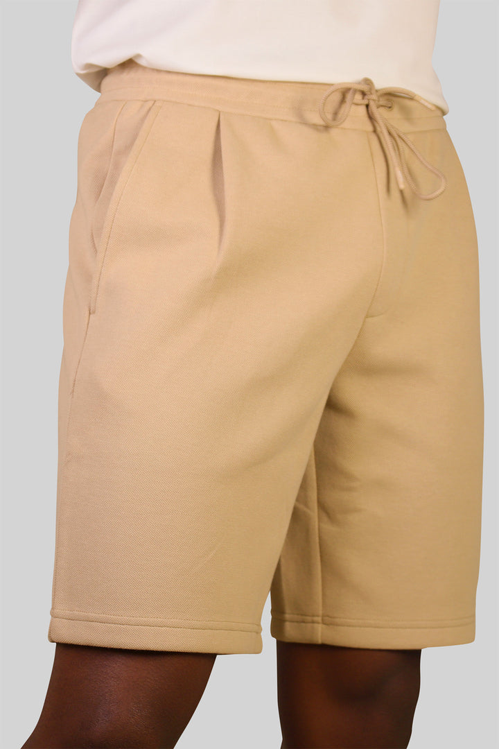 HOMEM-CALÇÃO BEGE DE MOLETOM NOVO