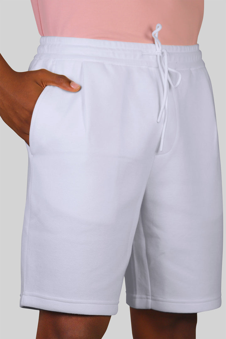 HOMEM-CALÇÃO BRANCO DE MOLETOM NOVO