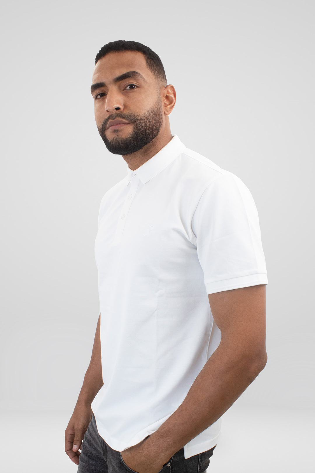HOMEM-POLO BRANCA NOVA