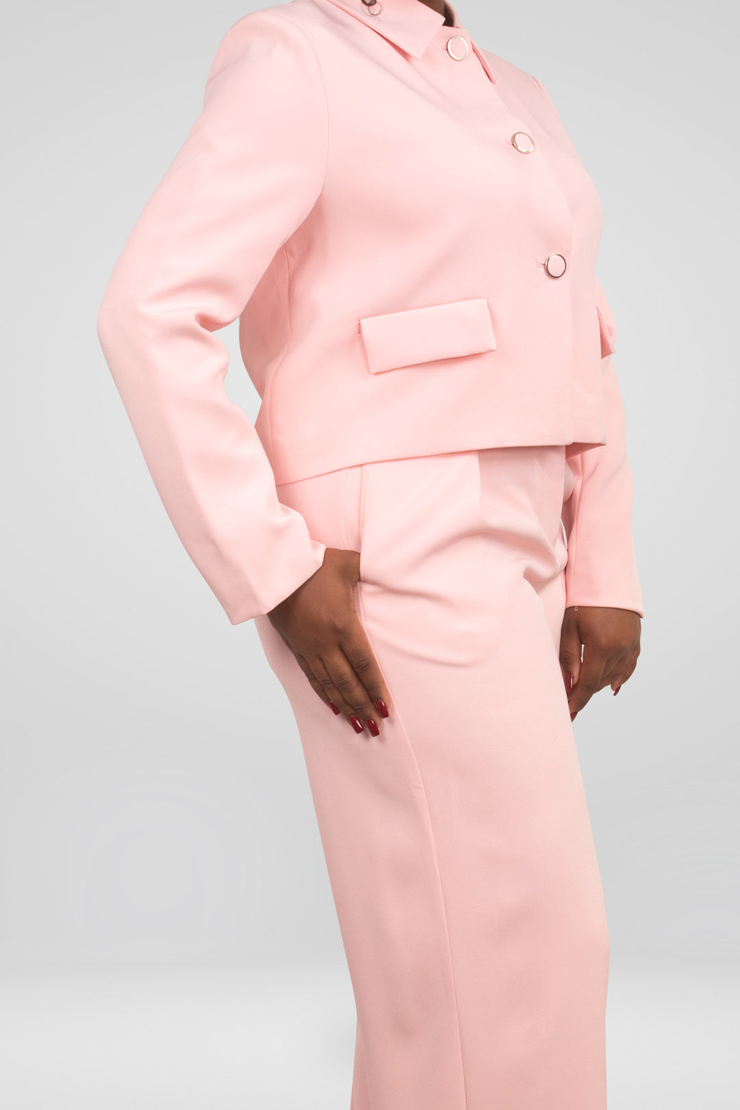 MULHER- BLAZER ROSA NOVO