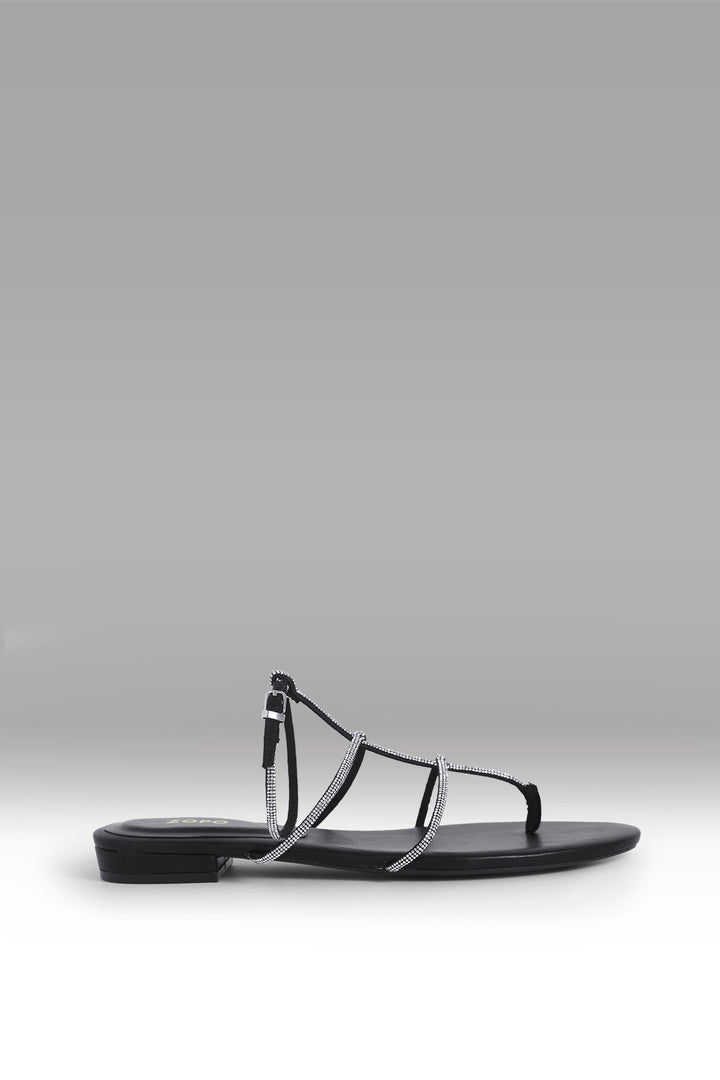 MULHER-SANDÁLIAS PRETA NOVA