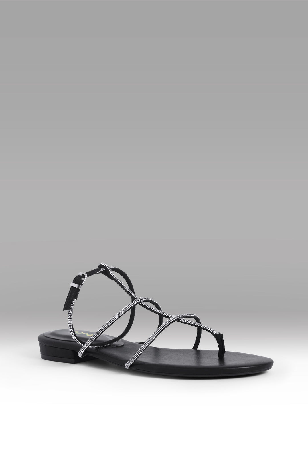 MULHER-SANDÁLIAS PRETA NOVA