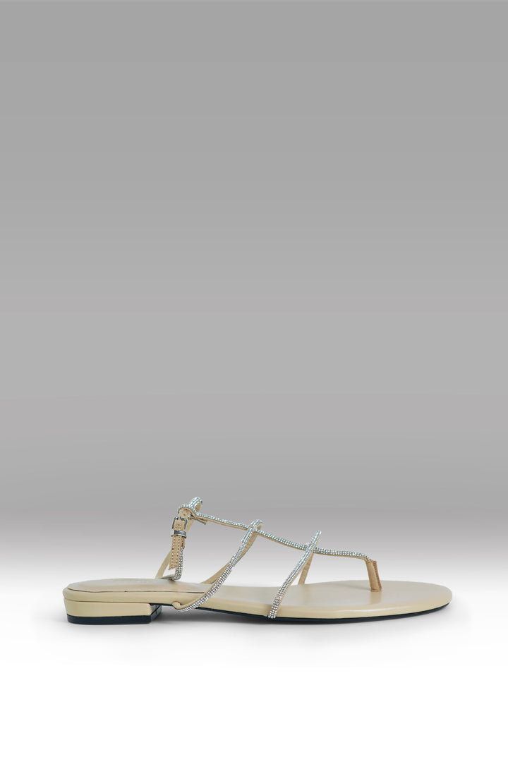 MULHER-SANDÁLIAS CREME NOVA