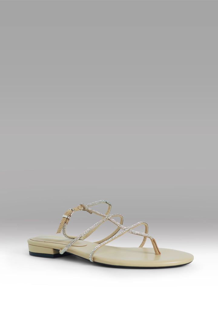 MULHER-SANDÁLIAS CREME NOVA