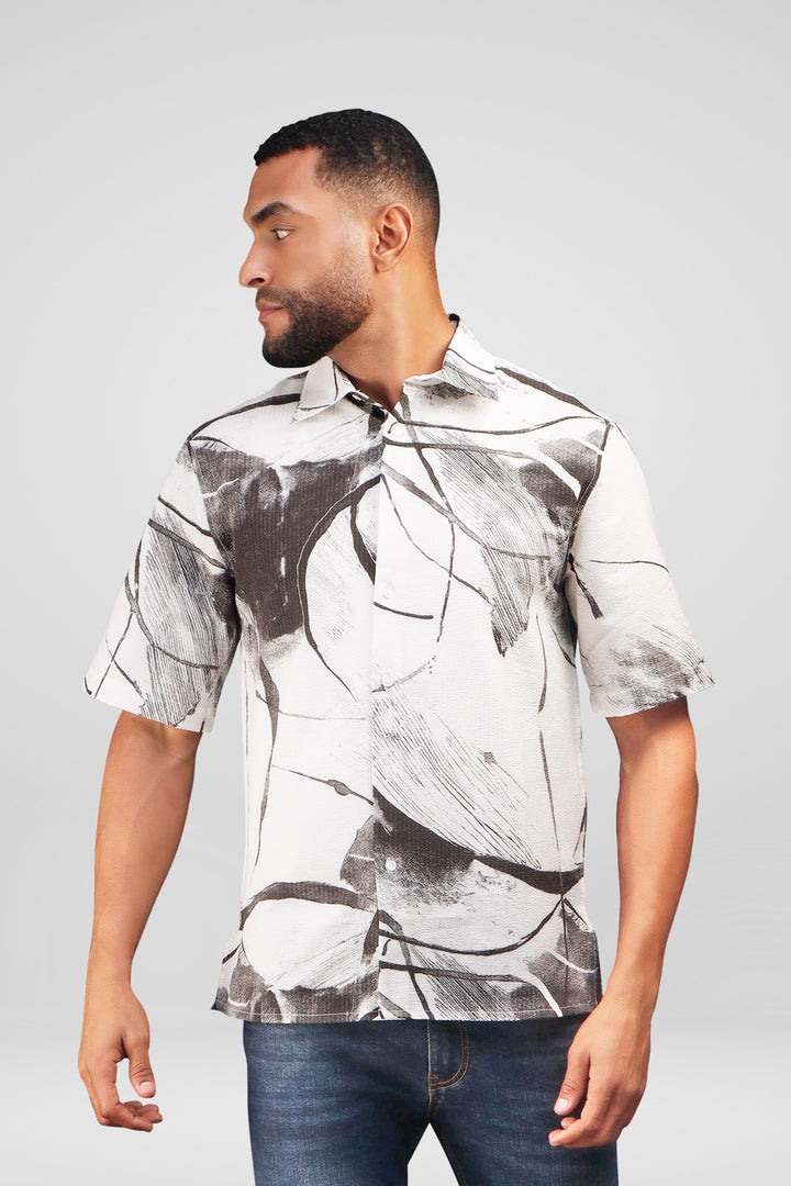 HOMEM-CONFORT CAMISA COM ESTAMPA NOVA