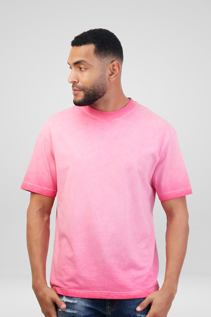 HOMEM-T-SHIRT ROSA NOVA