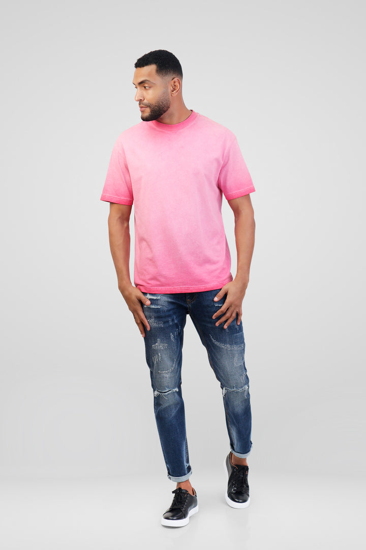 HOMEM-T-SHIRT ROSA NOVA