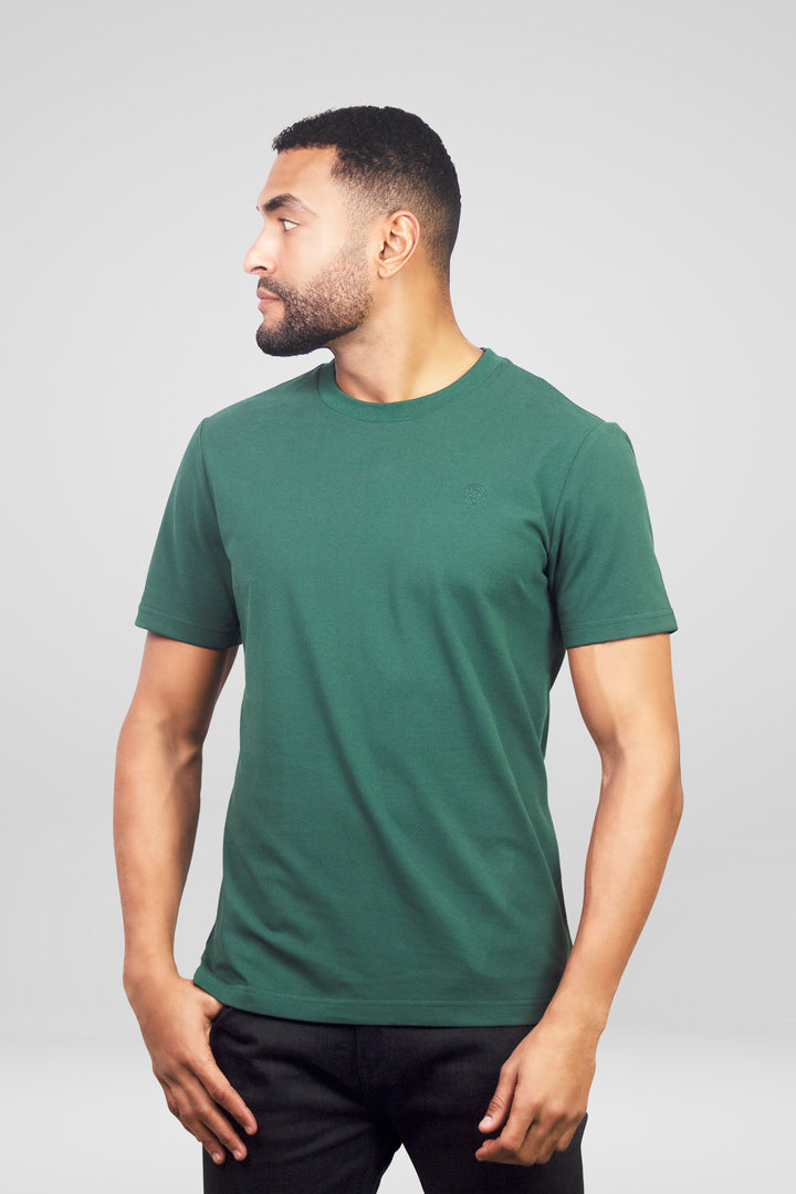 HOMEM-T-SHIRT VERDE NOVA