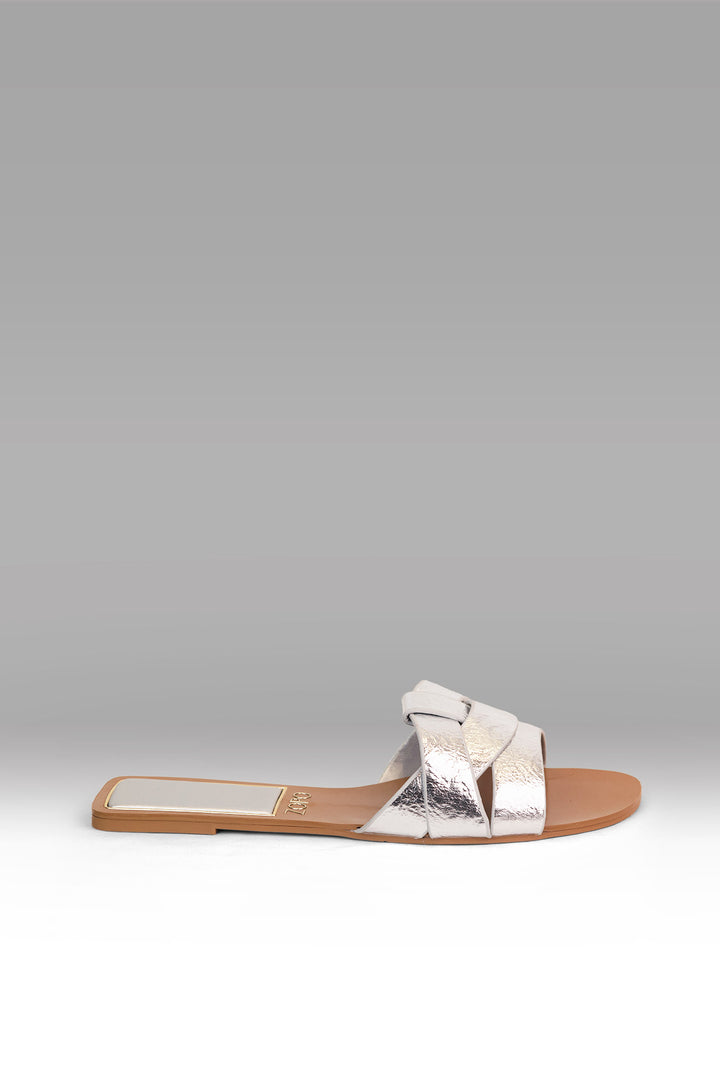 MULHER-CHINELOS PRATEADOS NOVO