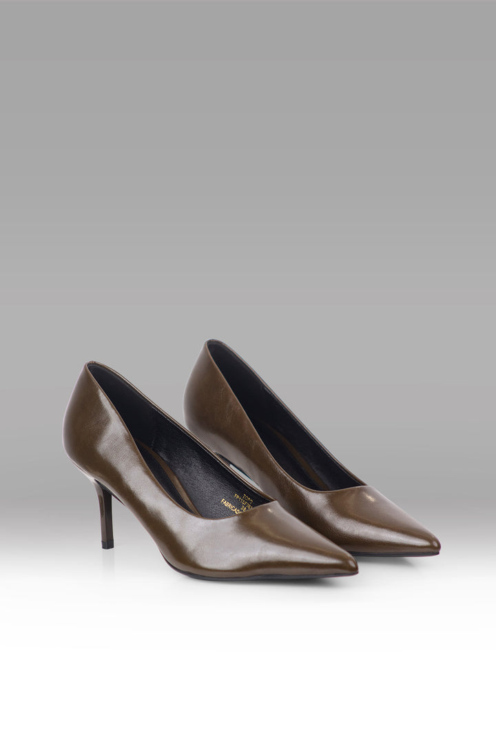 MULHER-SAPATO SCARPIN VERDE ESCURO NOVO