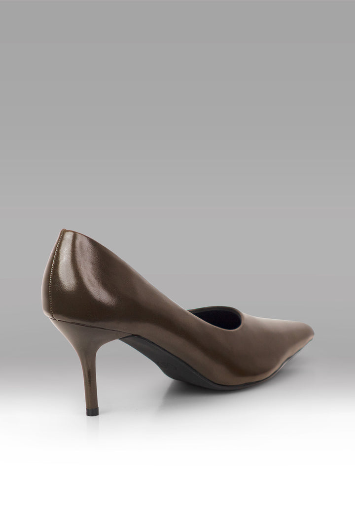 MULHER-SAPATO SCARPIN VERDE ESCURO NOVO