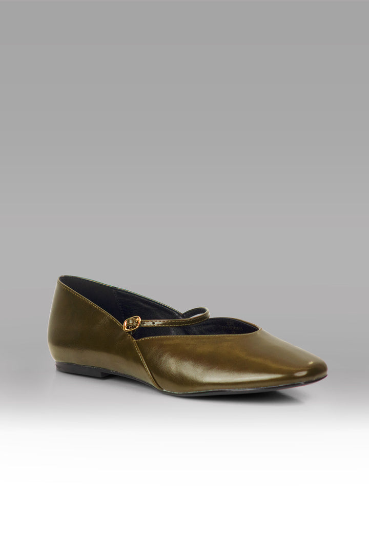 MULHER-SAPATO VERDE ESCURO NOVO