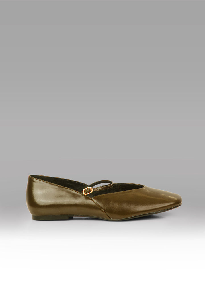 MULHER-SAPATO VERDE ESCURO NOVO