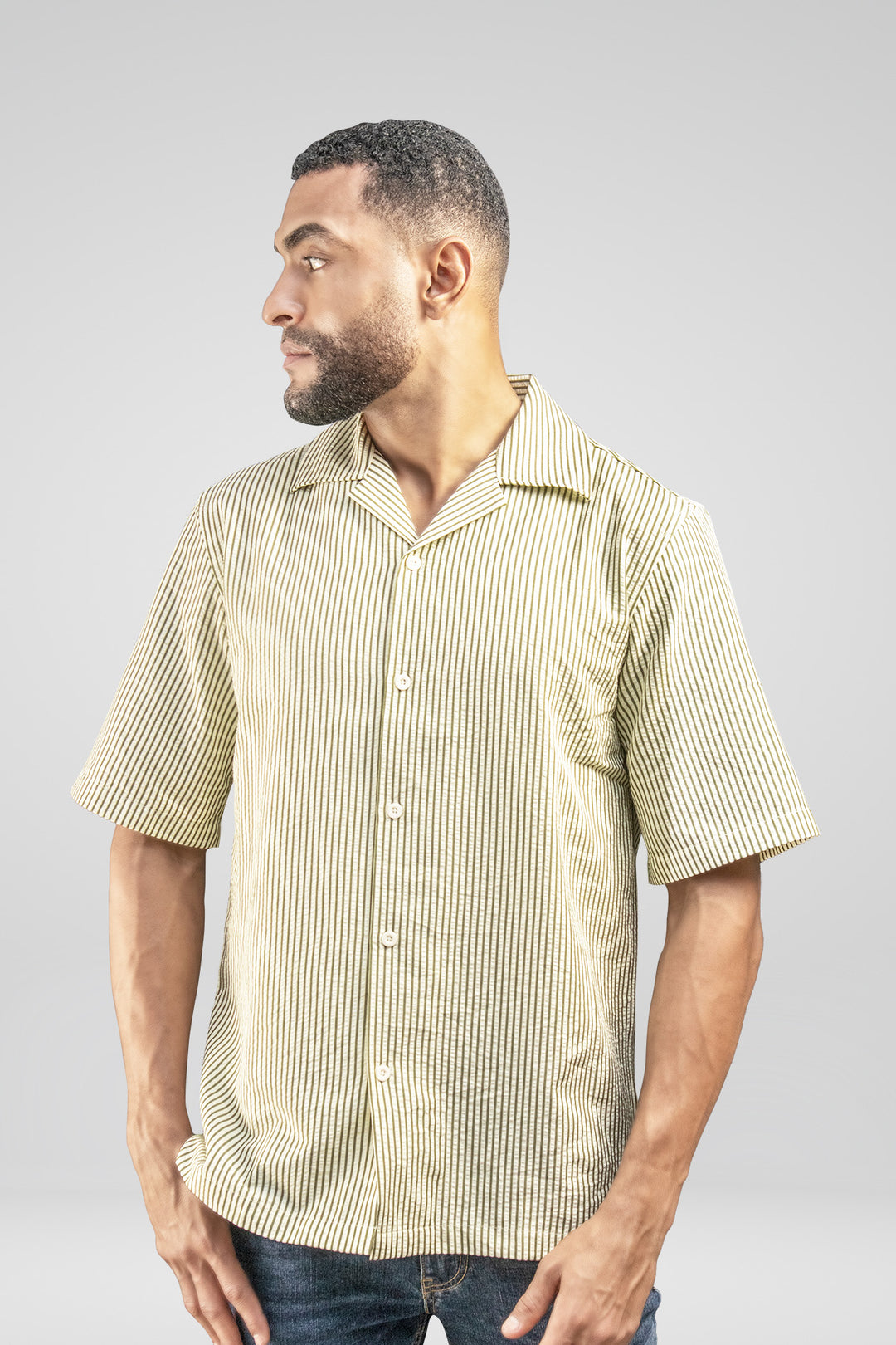 HOMEM-CONFORT CAMISA VERDE NOVA