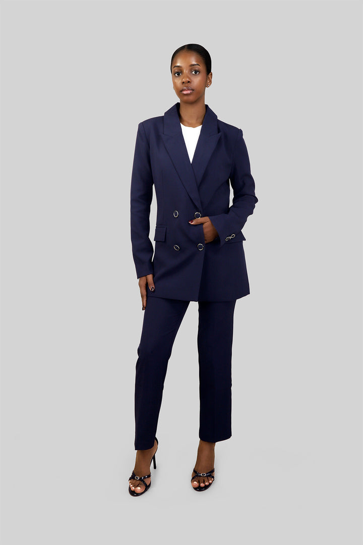 MULHER-BLAZER AZUL-ESCURO NOVO