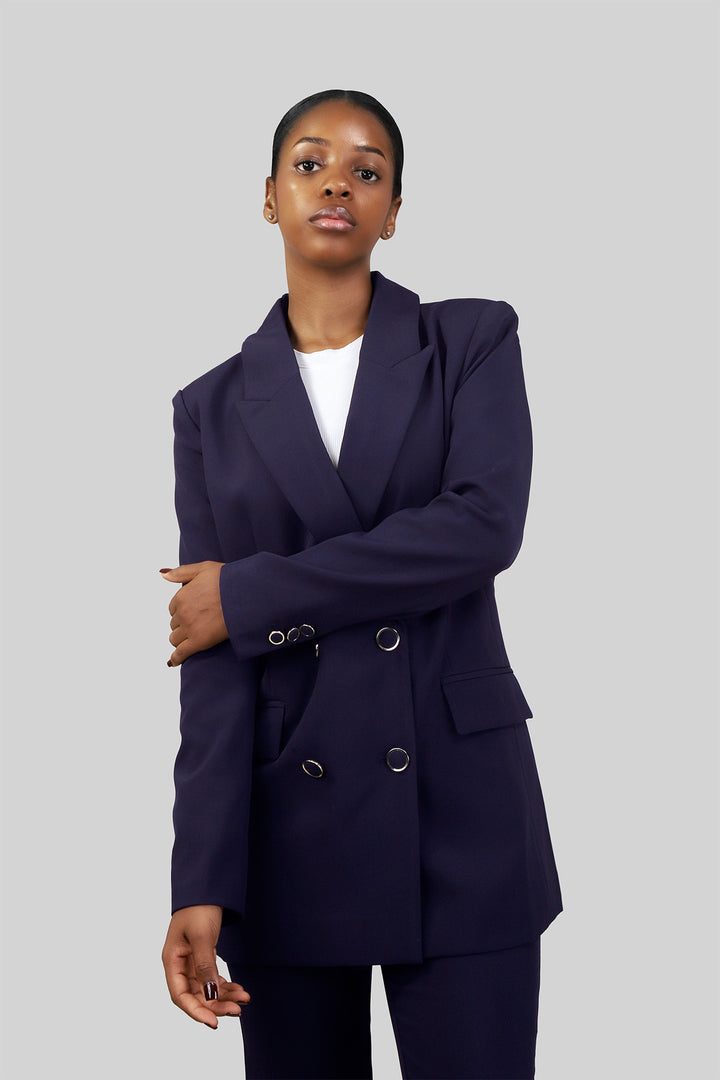 MULHER-BLAZER AZUL-ESCURO NOVO