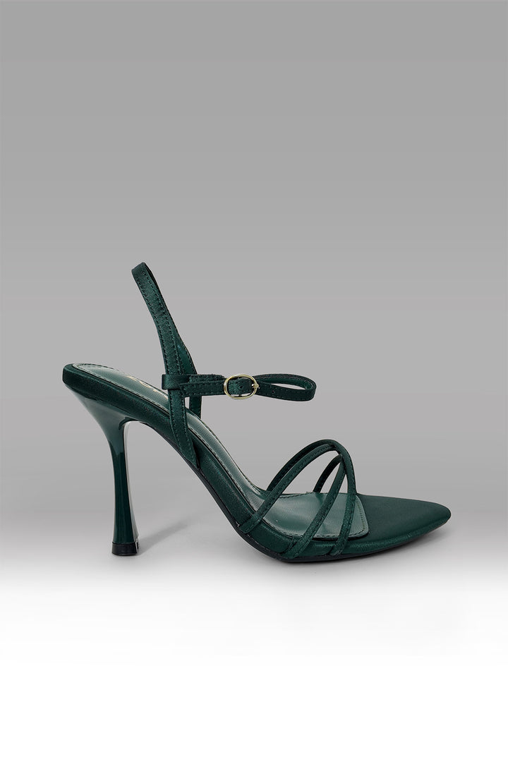 MULHER-SAPATO ALTO VERDE ESCURO NOVO