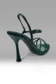 MULHER-SAPATO ALTO VERDE ESCURO NOVO
