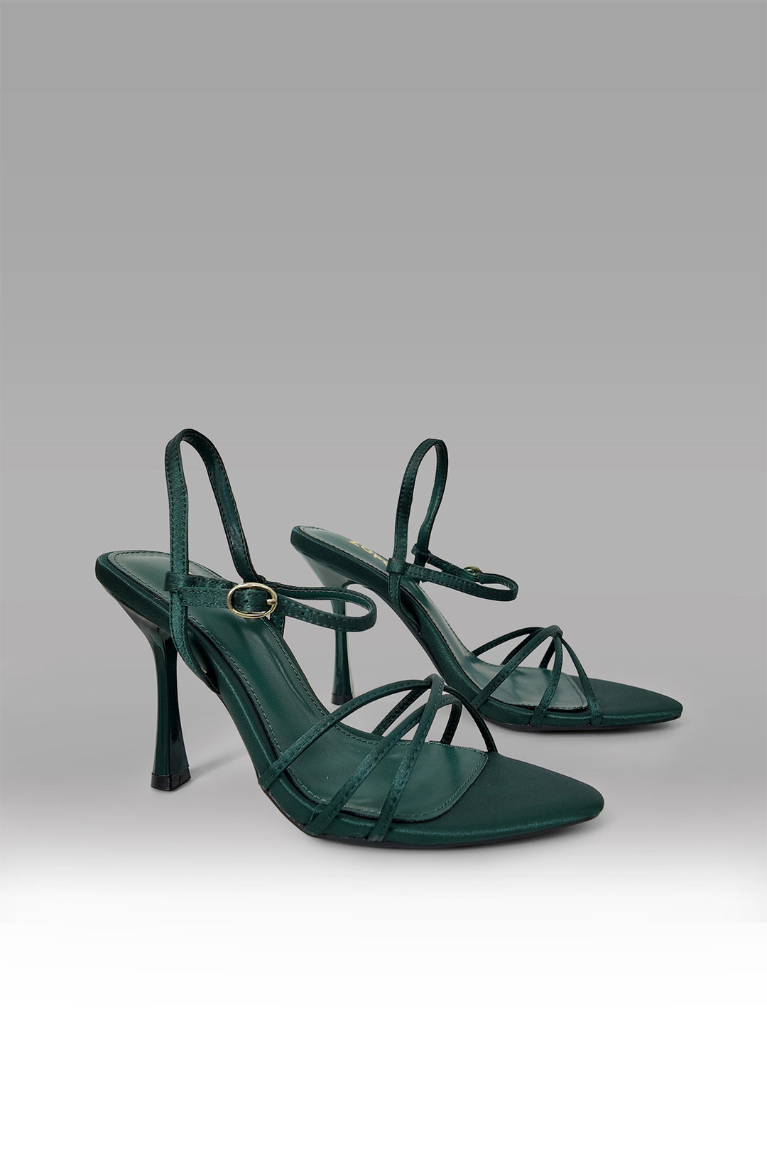 MULHER-SAPATO ALTO VERDE ESCURO NOVO