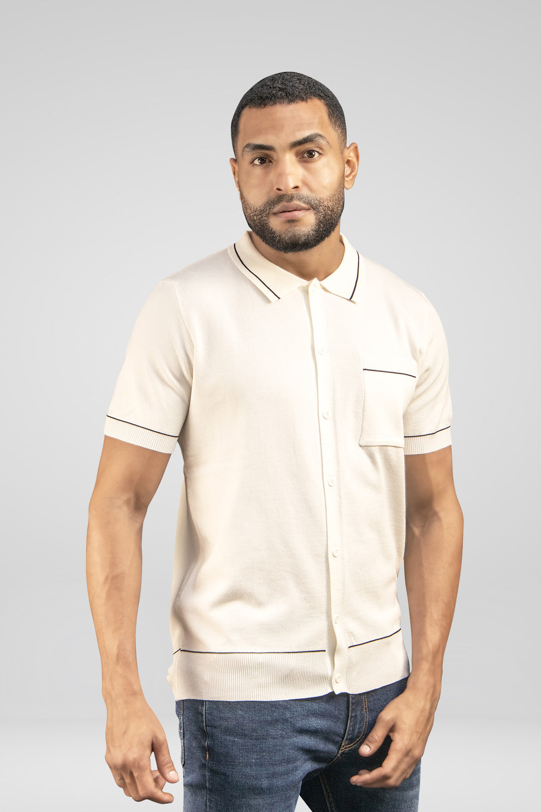 HOMEM-POLO BRANCA NOVA
