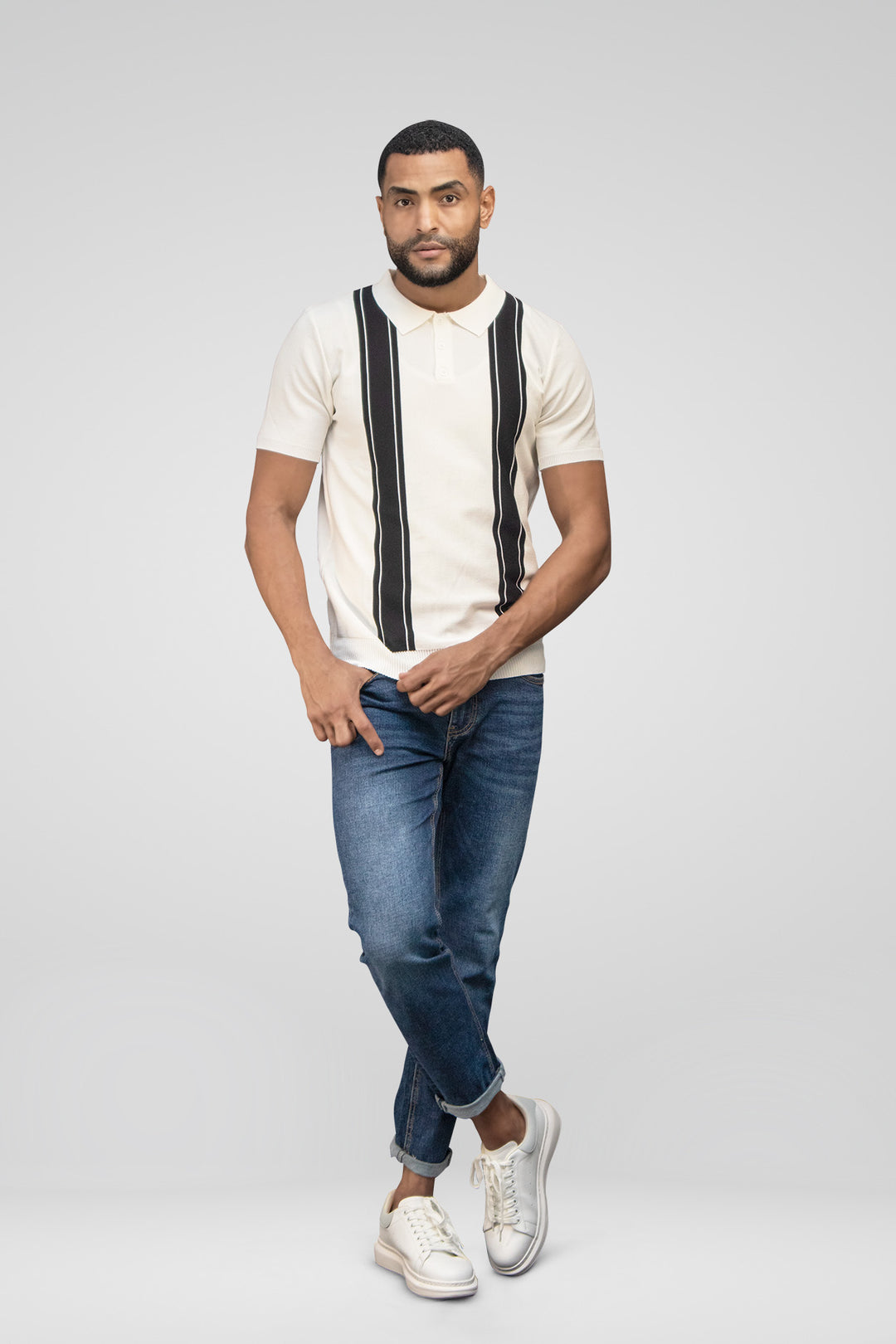 HOMEM-POLO BRANCA NOVA