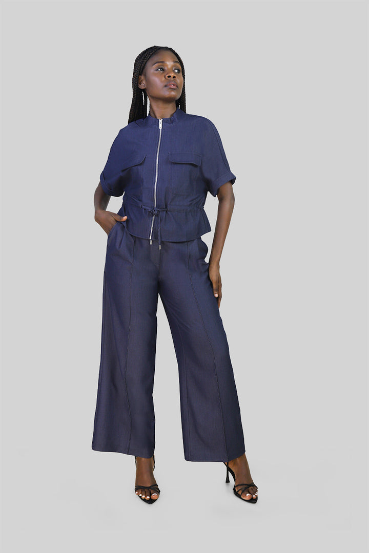 MULHER-CONJUNTO AZUL ESCURO NOVO