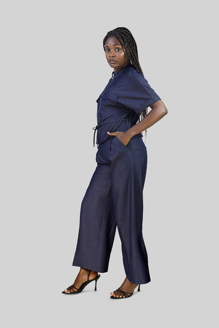 MULHER-CONJUNTO AZUL ESCURO NOVO