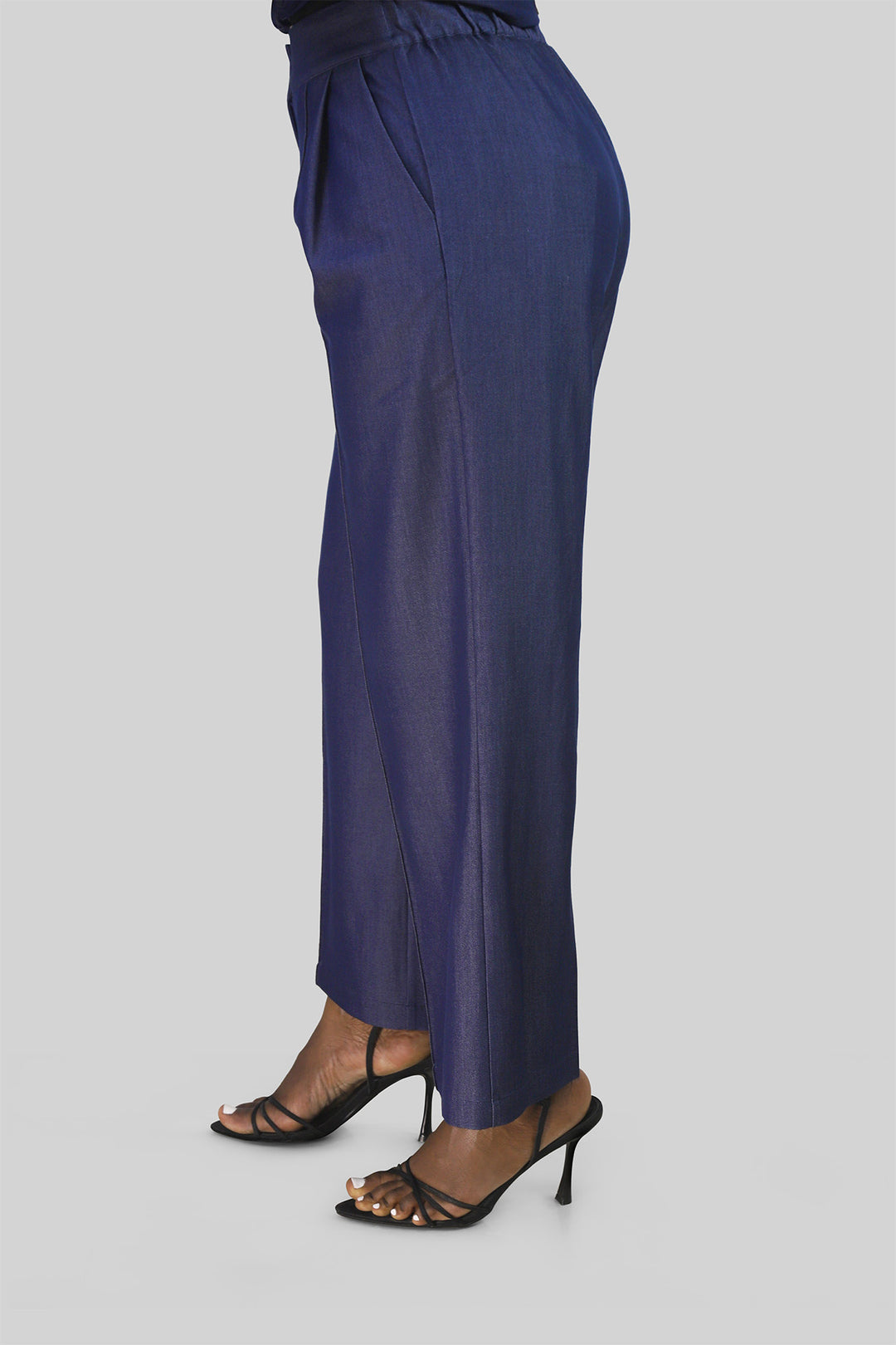 MULHER-CALÇA SOCIAL AZUL ESCURA NOVA