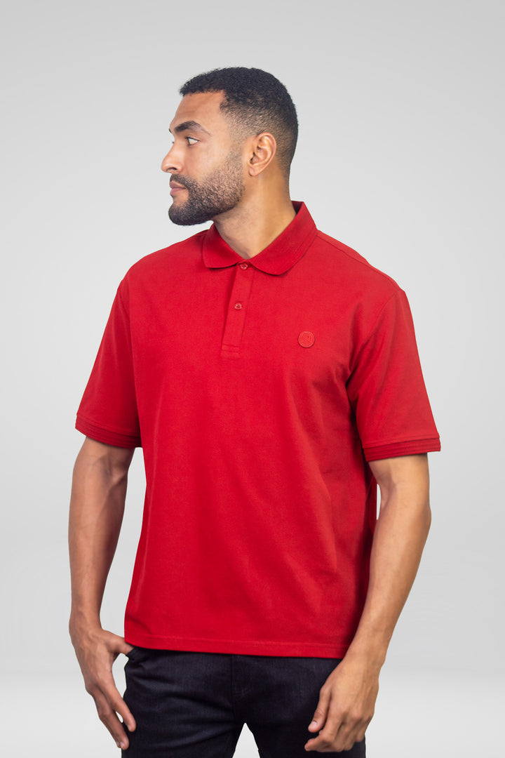 HOMEM-POLO VERMELHA NOVA