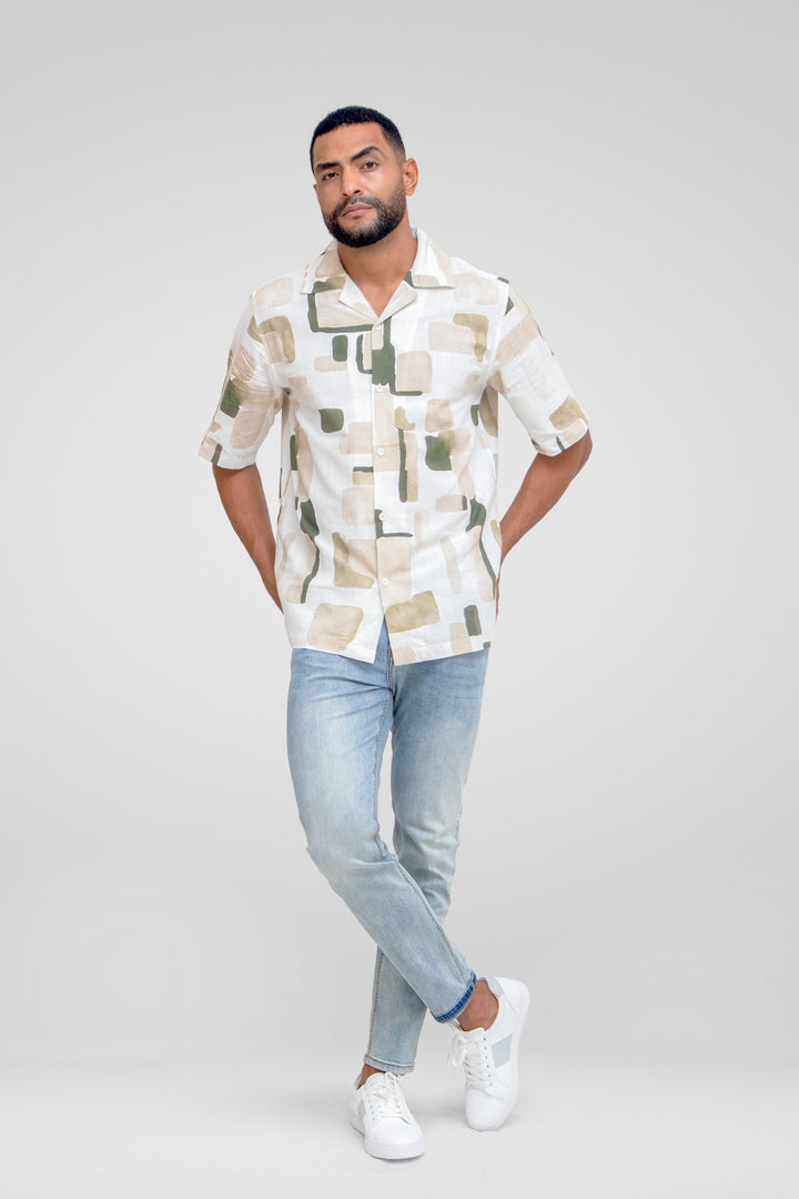 HOMEM-CONFORT CAMISA COM ESTAMPA NOVA