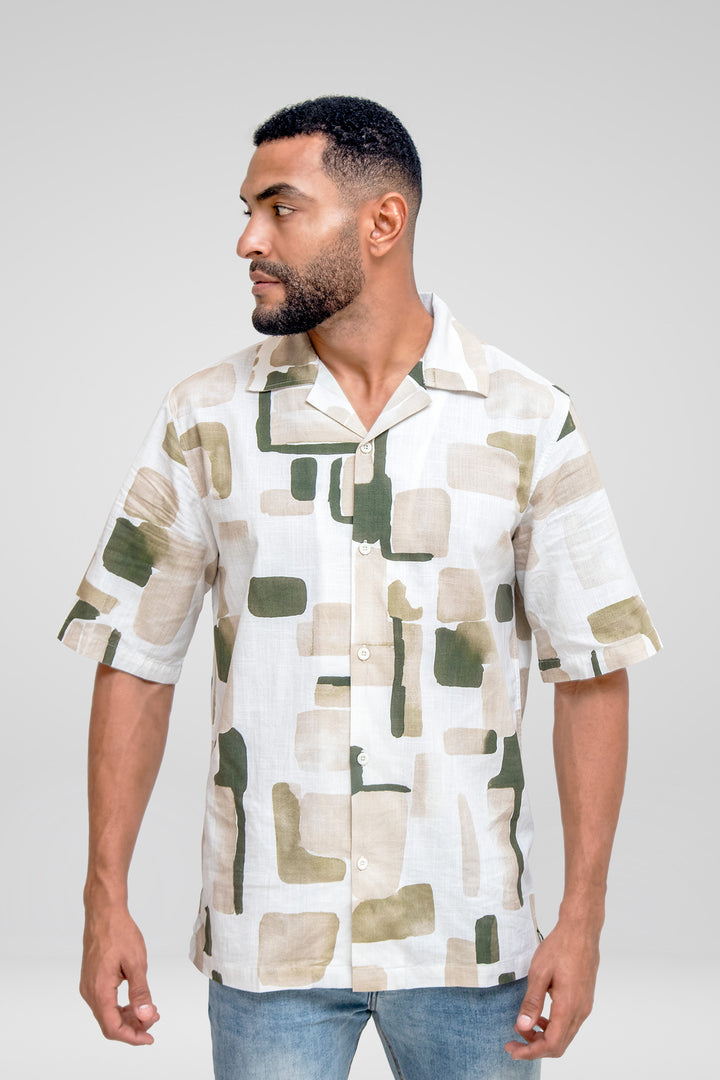 HOMEM-CONFORT CAMISA COM ESTAMPA NOVA