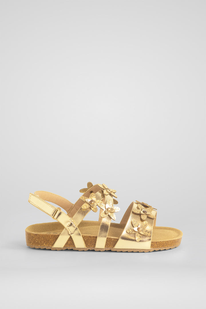 CRIANÇA-SANDÁLIA DOURADA NOVA