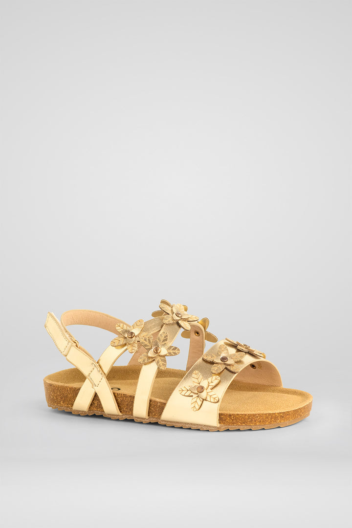 CRIANÇA-SANDÁLIA DOURADA NOVA