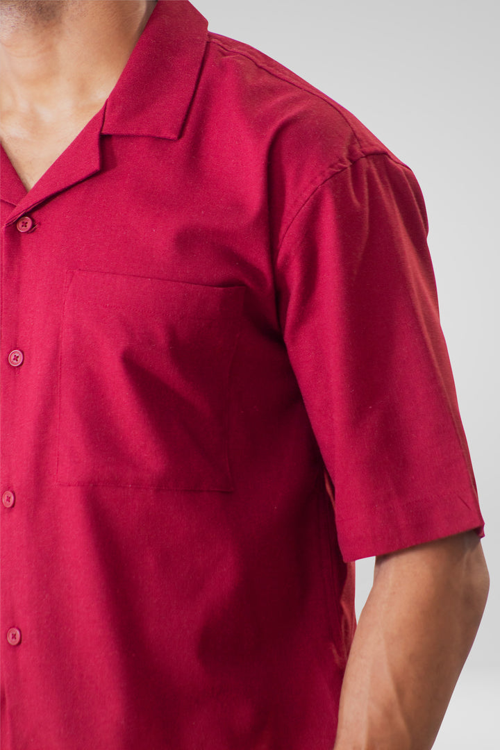 HOMEM-CONFORT CAMISA VERMELHA NOVA