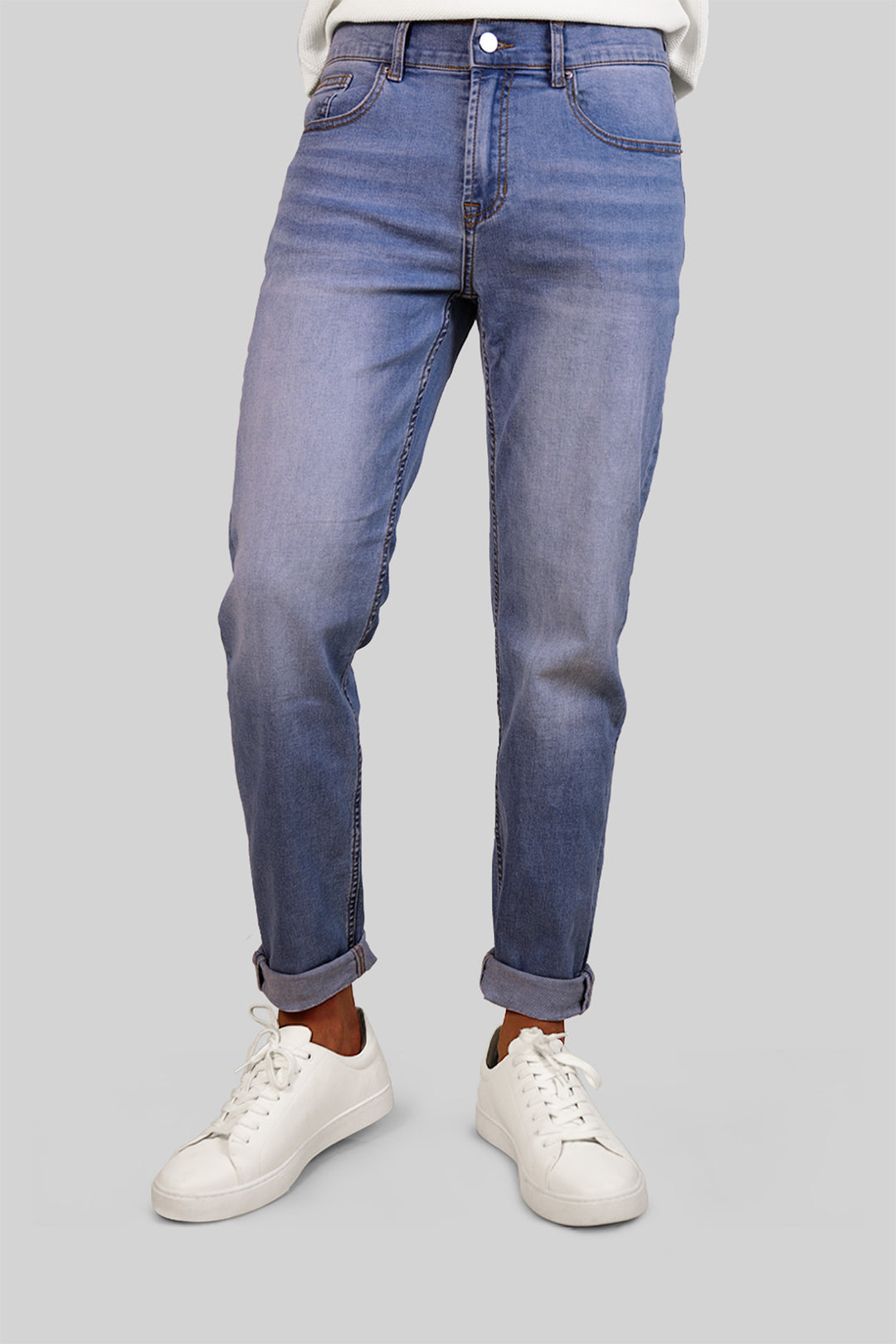 HOMEM-CALÇA JEANS AZUL CELESTE NOVA