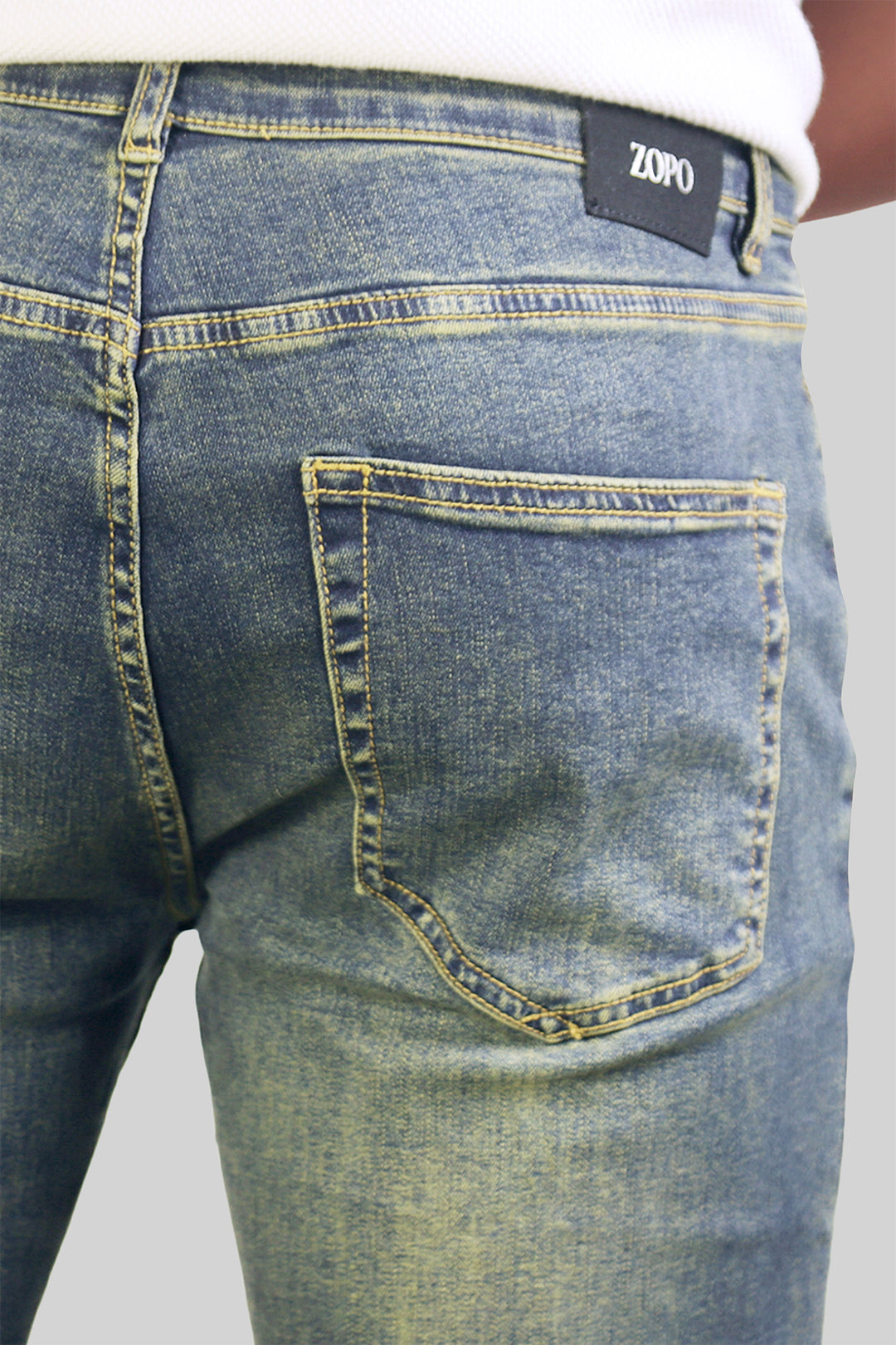 HOMEM-CALÇA JEANS AZUL TURKESA NOVA